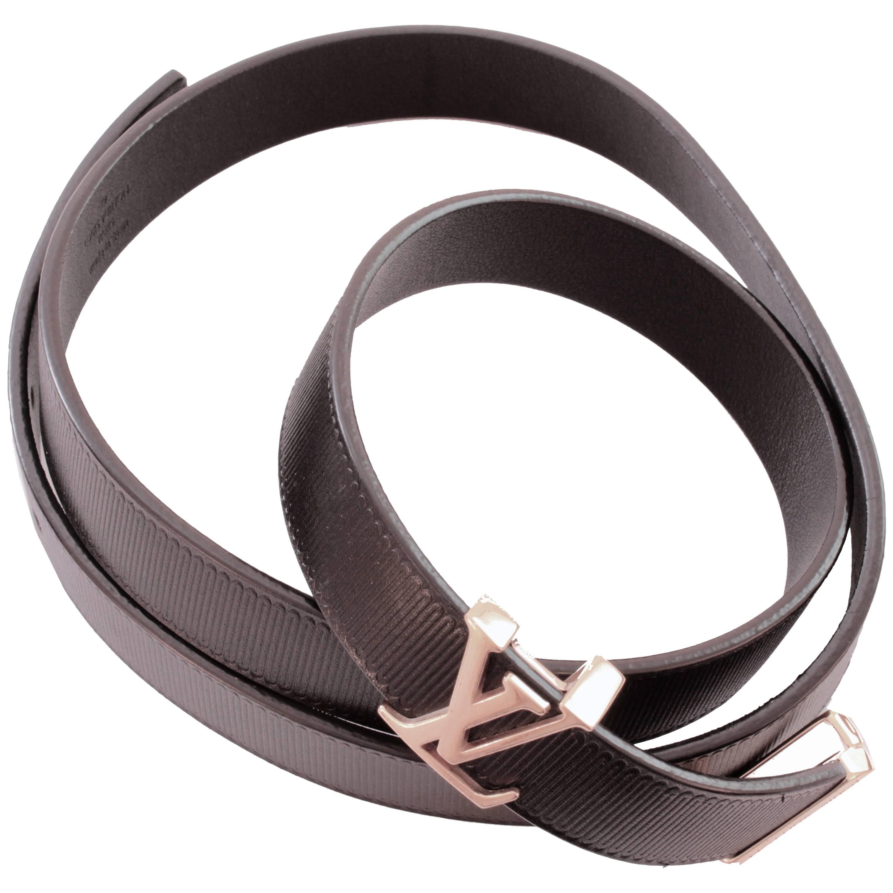 Louis Vuitton Initiales Couture 20 MM Belt 85 CM with Box M9578V 2014 at  1stDibs