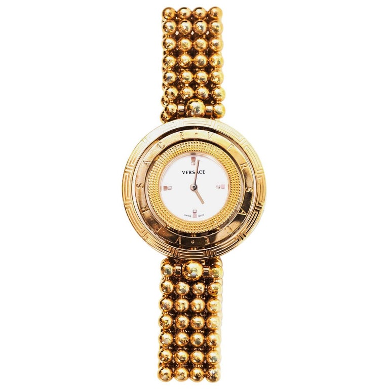 Versace Rose Gold Plated Stainless Steel 39mm Eon Watch RT. 2,150 For Sale at 1stDibs