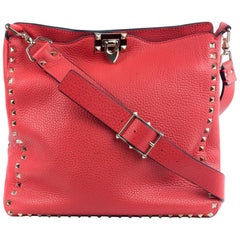 Valentino Women's Bright Rockstud Vitello Hobo Bag