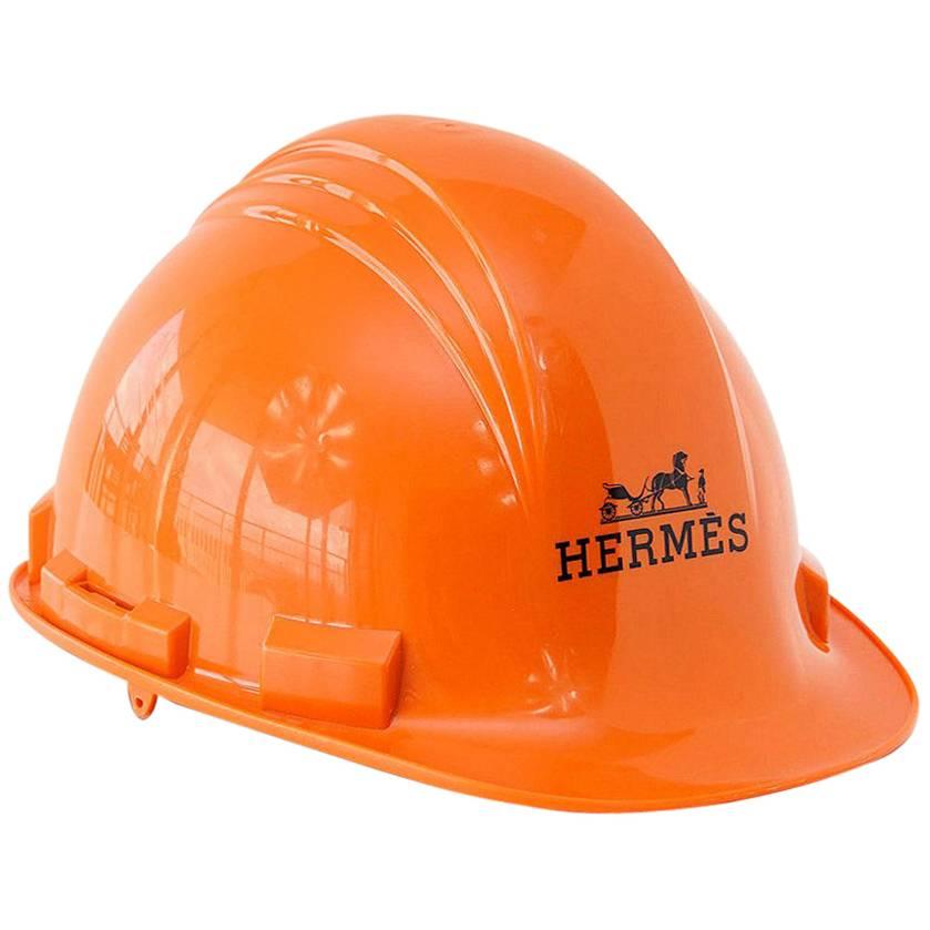 Casque de chantier Hermès Hard Hat 2008 Limited Edition Orange