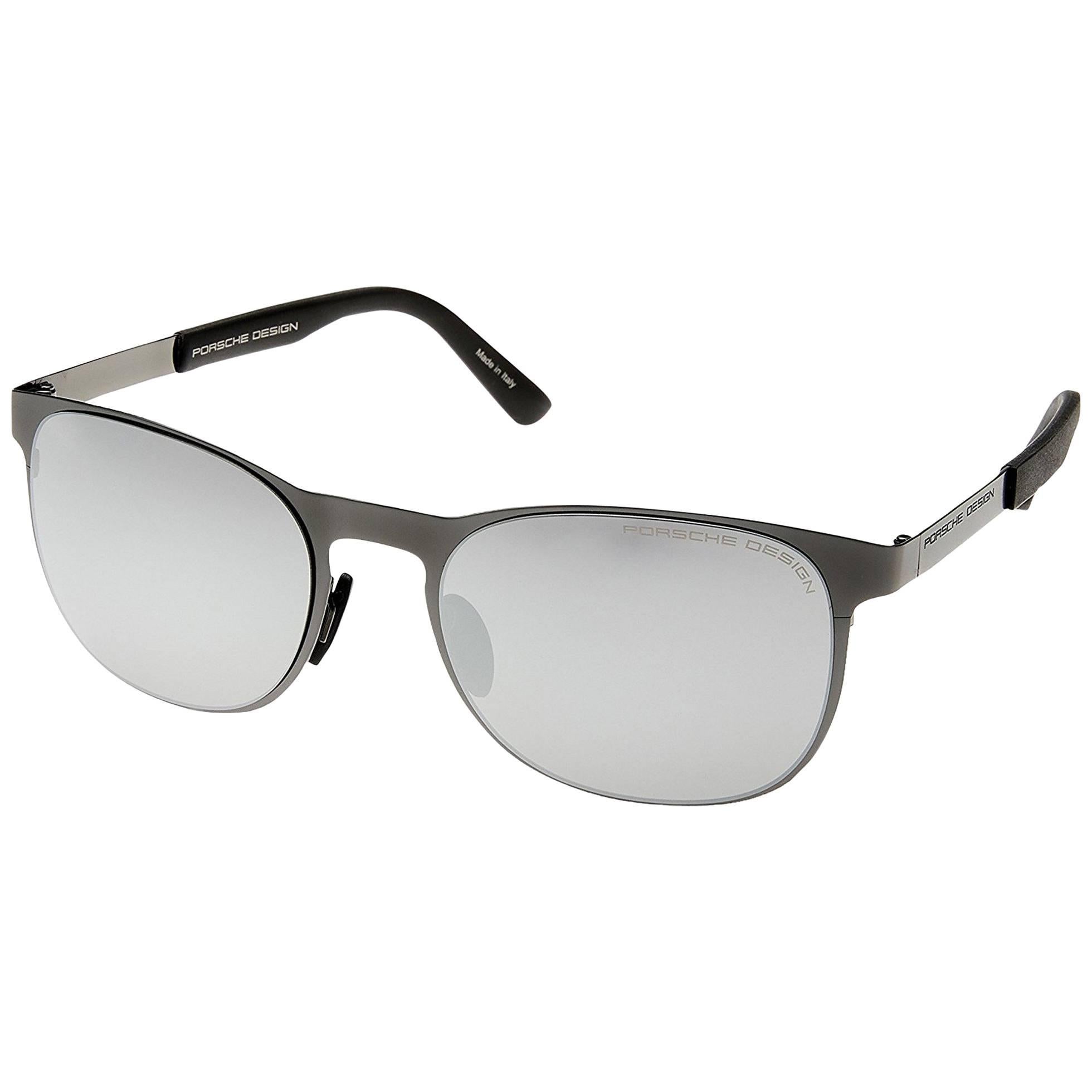 Porsche Design P8578-A-54 Mercury Silver Sunglasses For Sale