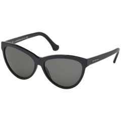 Balenciaga BA0029-05N-59 Black/Other / Green Sunglasses