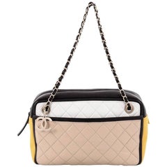 Chanel Multicolor Graphic Camera Case Bag Quilted Lambskin Large 6