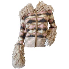 Fabulous 2000s Missoni Knitted Zip Up Sweater Jacket