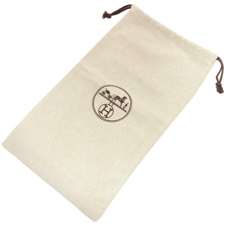 Hermes Herringbone Small Dust Bag at 1stDibs