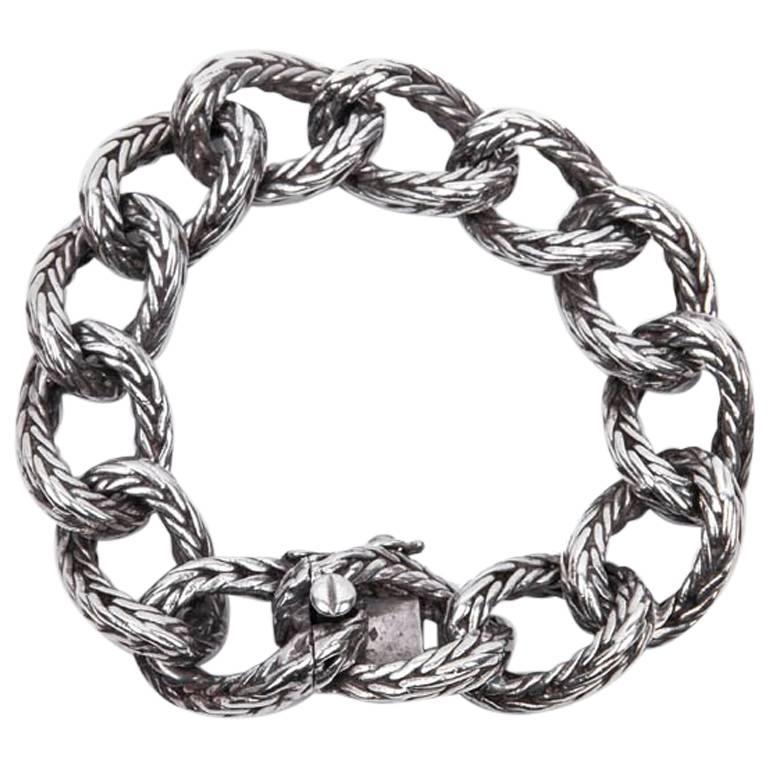 Rare HERMES Bracelet in Sterling Silver