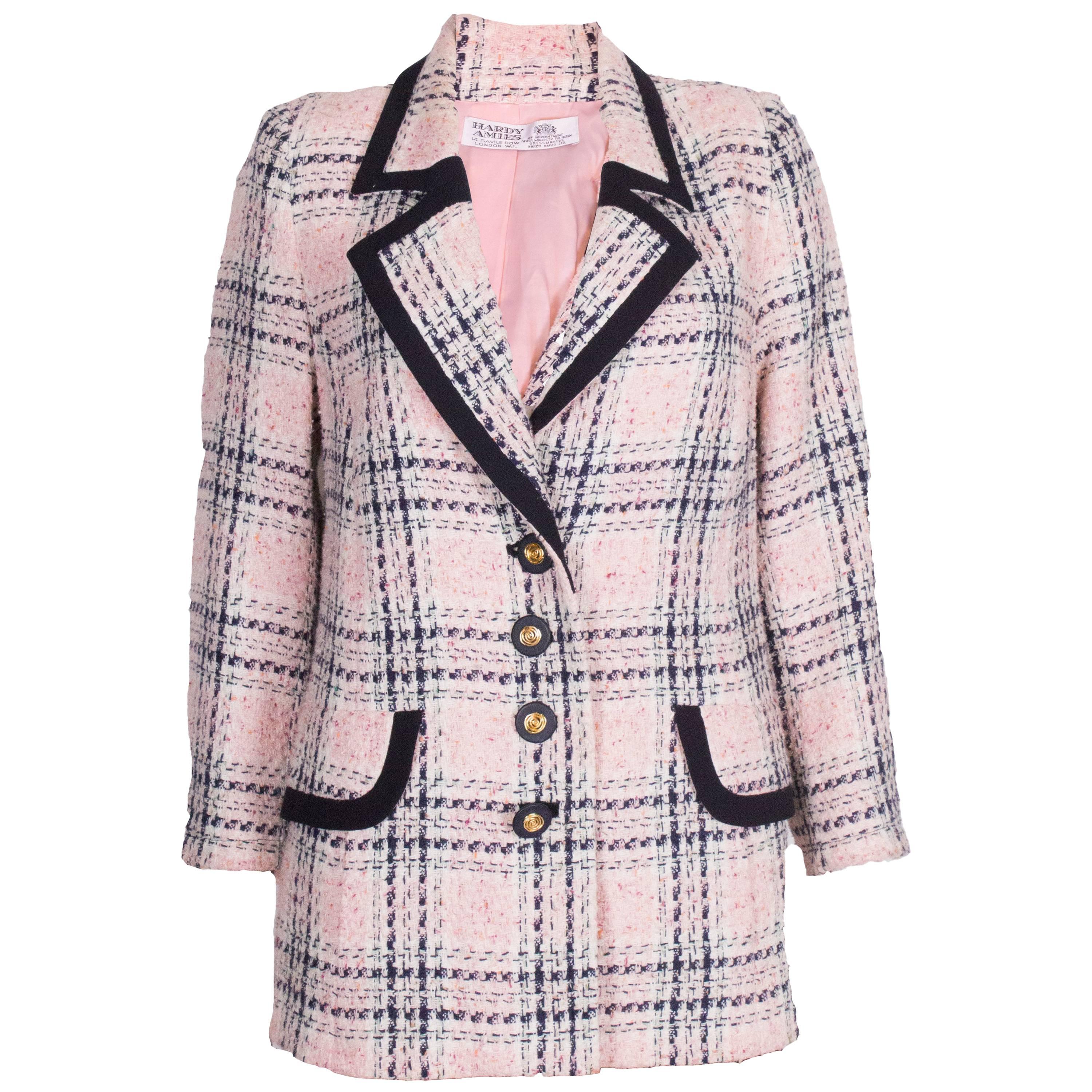 Hardy Amies Pink, Cream and Blue Jacket