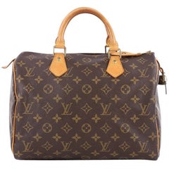 Louis Vuitton Speedy Handbag Monogram Canvas 30 Louis Vuitton Speedy Handbag Monogram Canvas 30