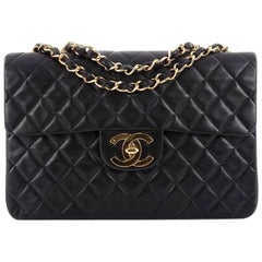 Chanel Vintage Classic Single Flap Bag Quilted Lambskin Maxi