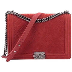 Chanel Boy Flap Bag Quilted Matte Caviar Large