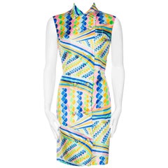 1960s Mod Op-Art Malcolm Starr Silk Dress 2