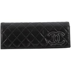 Chanel Strass CC Clutch Quilted Iridescent Calfskin Long 1