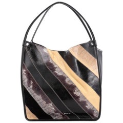 Proenza Schouler Tassel Tote Suede Leather and Snakeskin Medium 1