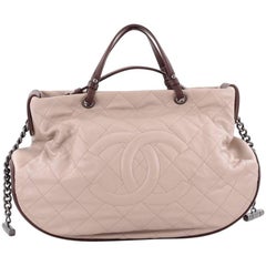 Chanel Country Chic Tote Quilted Leather Large
