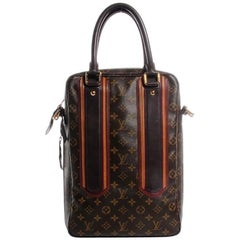 Louis Vuitton Limited Edition Mono Men's Top Handle Travel Tote Shoulder Bag 4