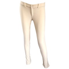 Vintage Ralph Lauren Collection Purple Label 90s Winter White Wool Stirrup Pants