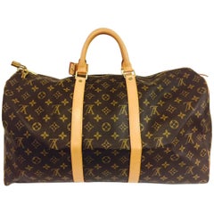 Vintage Legendary Louis Vuitton Monogram Keepall 50 Excellent!  