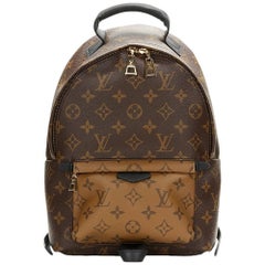 2016 Louis Vuitton Brown Monogram Reverse Coated Canvas Palm Springs Backpack PM
