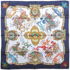 GUCCI Silk Scarf "Le Roy Soleil" Louis X1V New, Never Worn 1990s 9