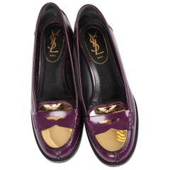 Yves Yves Saint Laurent Penny Loafers - purple