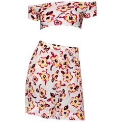 Chanel CC Logo Print Vintage Shorts Top Hot Pants Swim Suit Set Ensemble 4