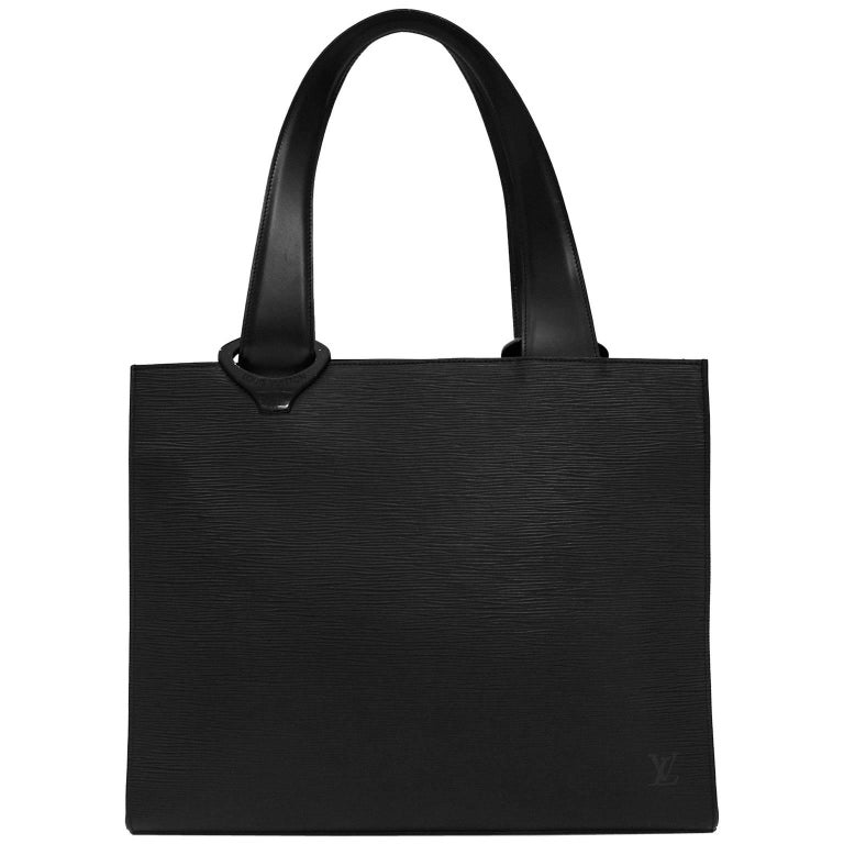 1990s Louis Vuitton Black Epi Leather &#39;Z&#39; Gemeaux Tote Bag at 1stdibs