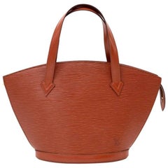 Vintage Louis Vuitton Saint Jacques PM Brown Kenyan Fawn Epi Leather Hand Bag