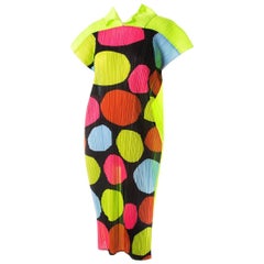 Issey Miyake Pleated Polkadot Dress 8