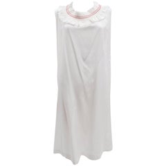 Comme des Garcons Tricot White Dress with Shirred Neckline 2002