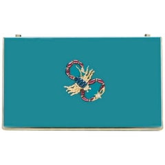 Charlotte Olympia Blue Box Scorpion Clutch 10