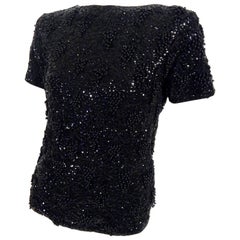 1960s Beaded Sequins Sweater 