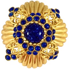 1960s Kenneth Jay Lane K.J.L. Maltese Cross Brooch/Pendant 11
