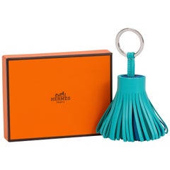 New in Box Hermes SOLD OUT Tricolor Tassel Keychain