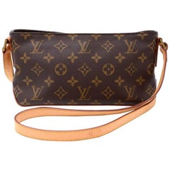 Louis Vuitton Trotteur Monogram Canvas Shoulder Pochette Bag