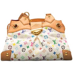 Louis Vuitton White Monogram Multicolour Ursula Tote Bag