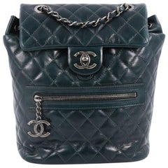 Chanel Mountain Backpack Quilted Glazed Calfskin Small