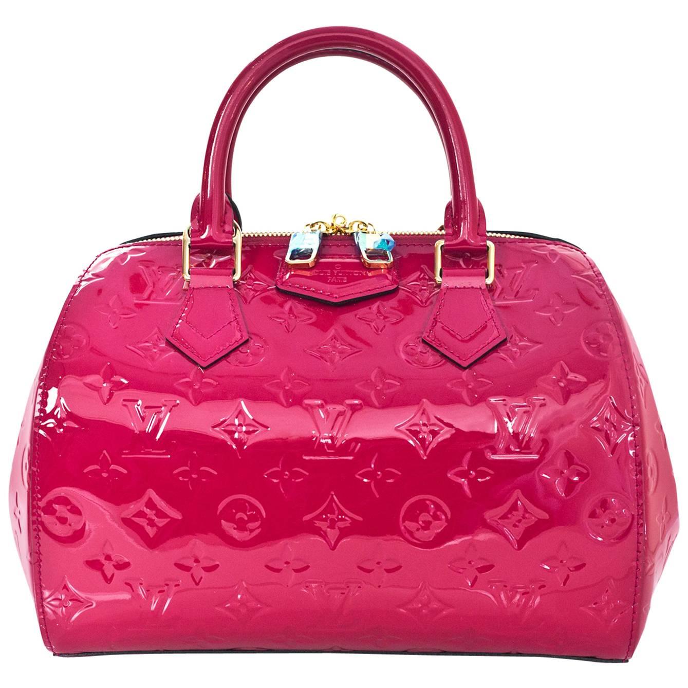 Louis Vuitton Indian Rose Pink Monogram Vernis Montana Bag with DB