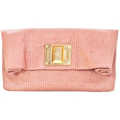 Louis Vuitton pochette Altair en cuir brodée de monogrammes roses