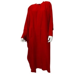 Sonia Rykiel Red Crepe Coat 1