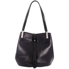 The Row Garden Tote Leather with Lizard Detail Medium