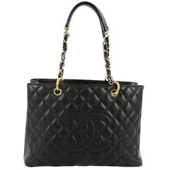 Chanel Grand Shopping Tote Quilted Caviar