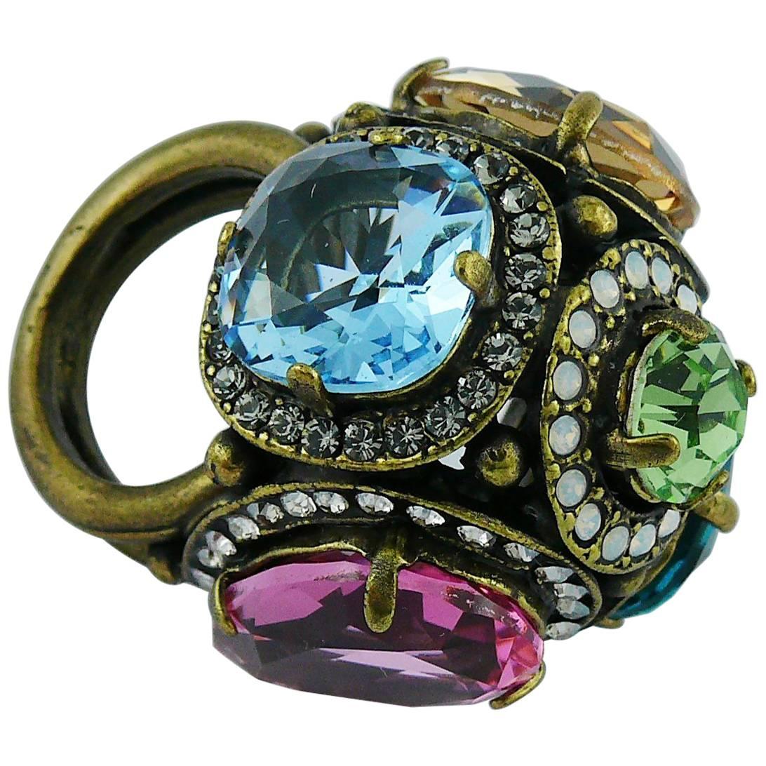 Lanvin Jewelled Dome Ring