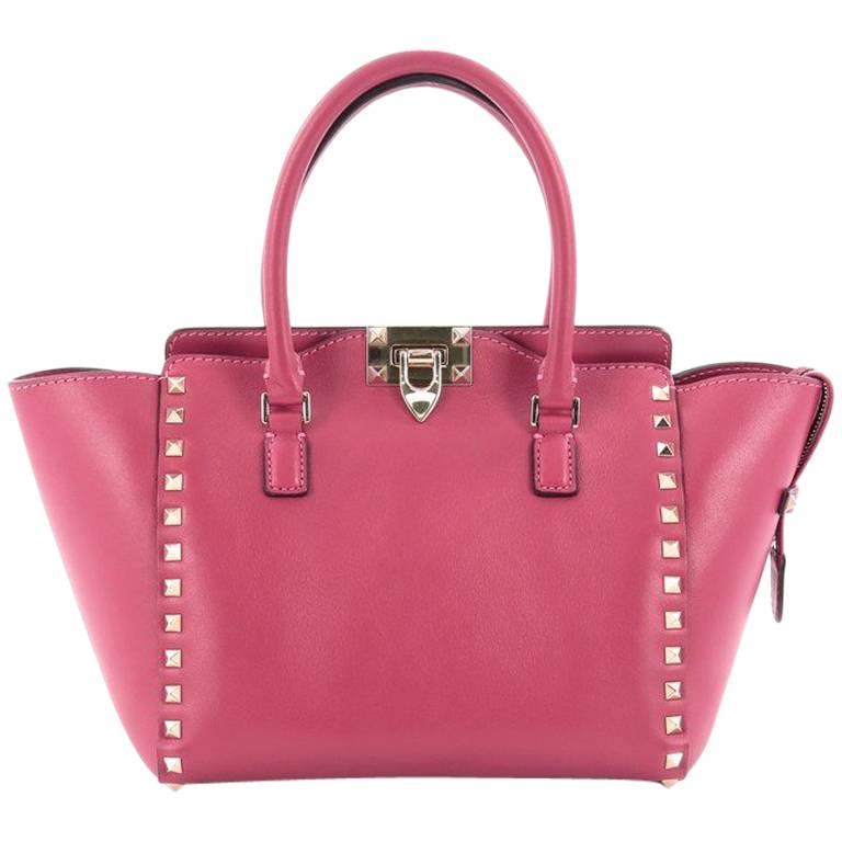 Valentino Rockstud Tote Rigid Leather Small