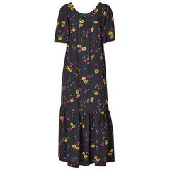 Yves Saint Laurent Floral Pattern Maxi Dress