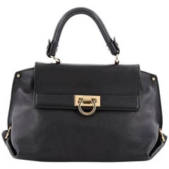 Salvatore Ferragamo Sofia Satchel Smooth Leather Small 10