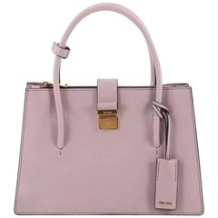 Miu Miu Madras Convertible Compartment Tote Leather Medium