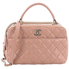 Chanel Trendy CC Bowler Tasche Gestepptes Leder Medium