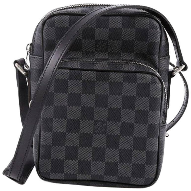 Louis Vuitton, Bags, Louis Vuitton Rem Bag Damier Graphite Black