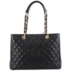 Chanel Grand Shopping Tote Quilted Caviar