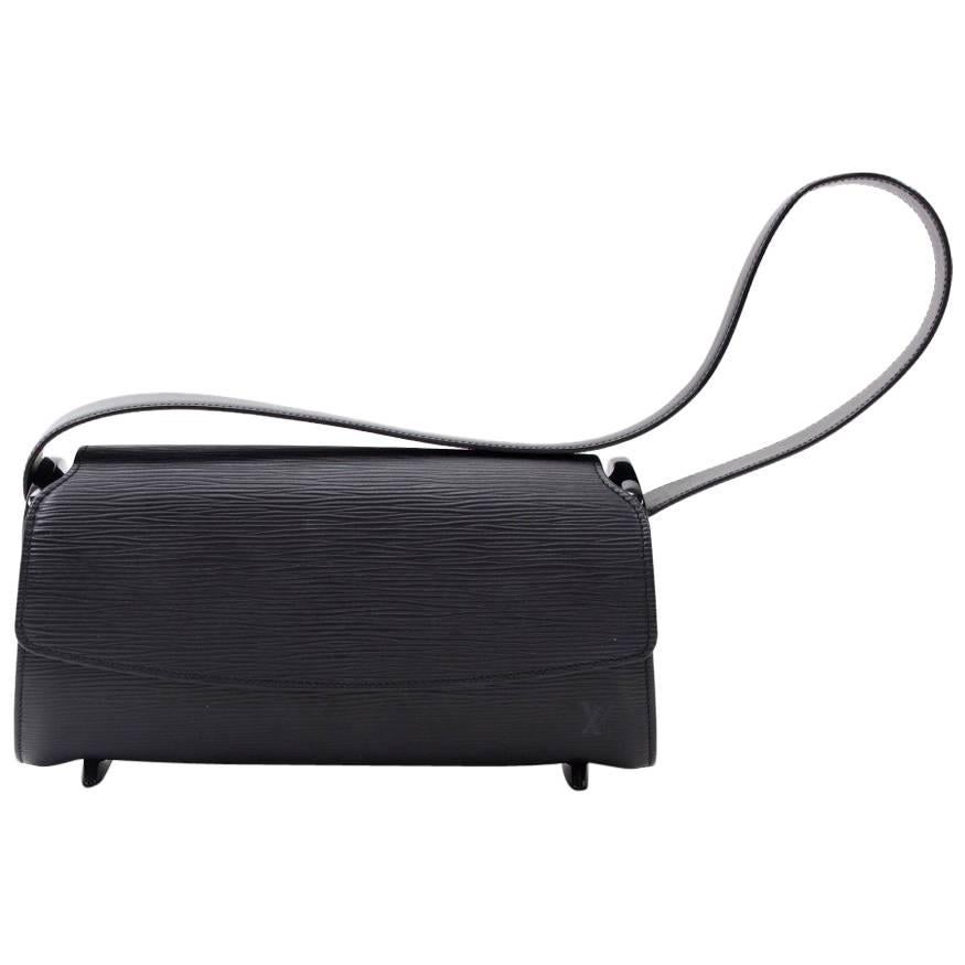 Louis Vuitton Nocturne PM Black Epi Leather Shoulder Bag 